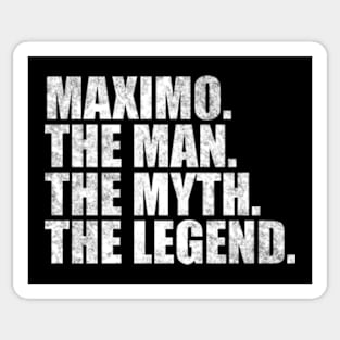 Maximo Legend Maximo Name Maximo given name Sticker